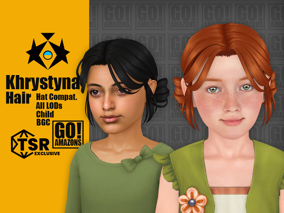 Sims 4 Childrens Hair