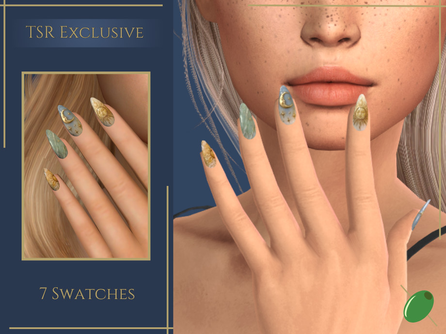 Sims 4 Nail Art CC