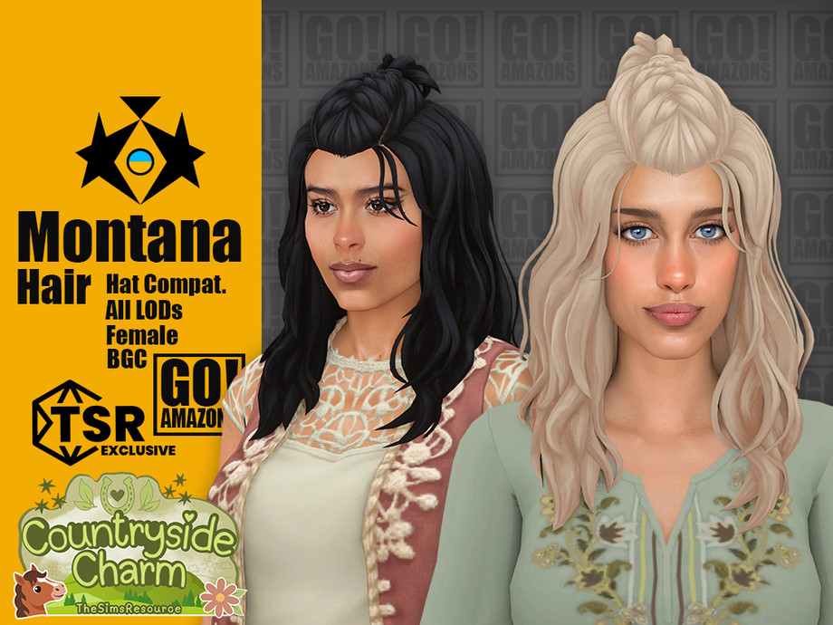 Sims 4 Country Hair CC