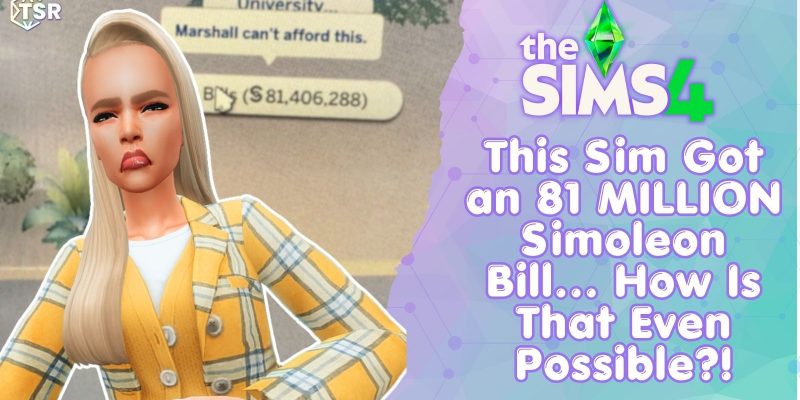 Sims 4 bills