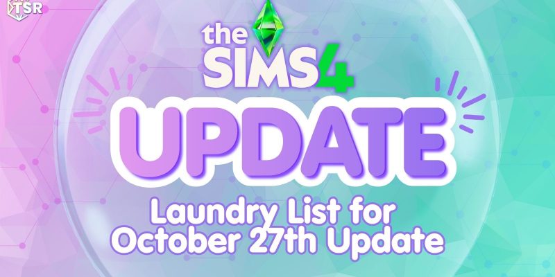 Sims 4 October 27th