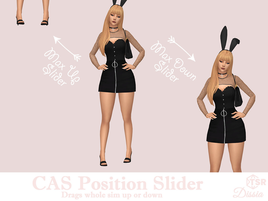 Sims 4 CAS Position Slider